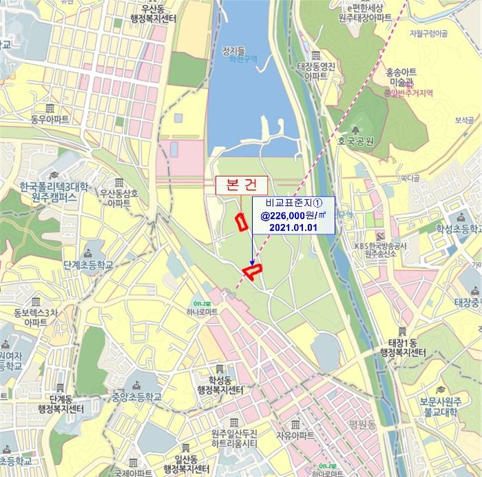법원경매 2021타경2761 사진4 | 원주시 학성동 499-1 토지 경매