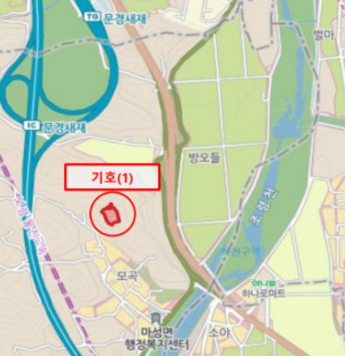 법원경매 2024타경292 사진5 | 문경시 마성면 모곡리 256 토지 경매