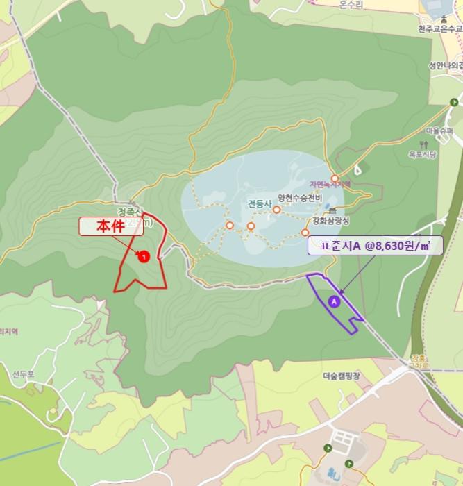 법원경매 2024타경556252 사진8 | 강화군 길상면 선두리 인천 강화군 임야 경매