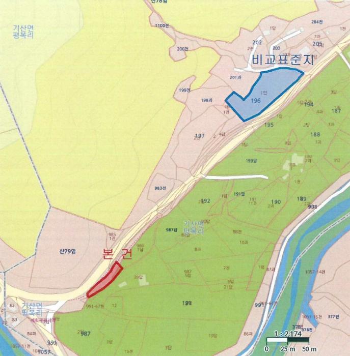 법원경매 2024타경125199 사진4 | 칠곡군 기산면 평복리 986-2 도로 경매
