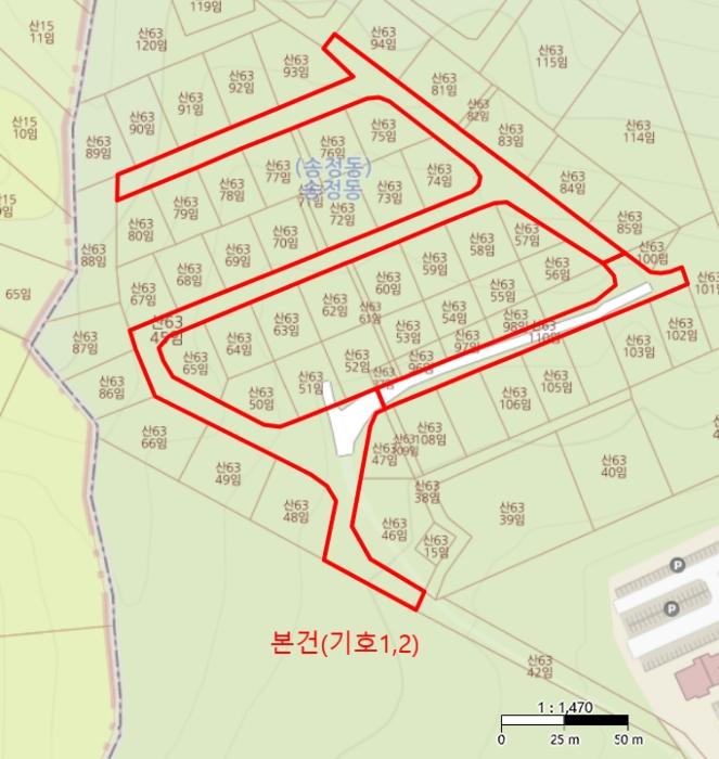 법원경매 2024타경62696 사진11 | 광주시 송정동 산63-110 임야 경매