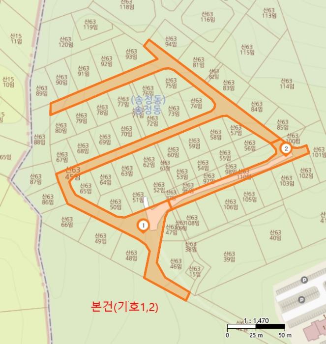 법원경매 2024타경62696 사진12 | 광주시 송정동 산63-110 임야 경매