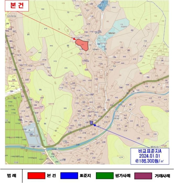 법원경매 2024타경405378 사진3 | 원주시 지정면 간현리 157 대지 경매