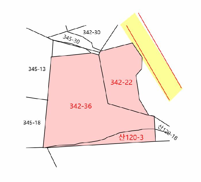 법원경매 2025타경376 사진10 | 경주시 외동읍 냉천리 임야 경매