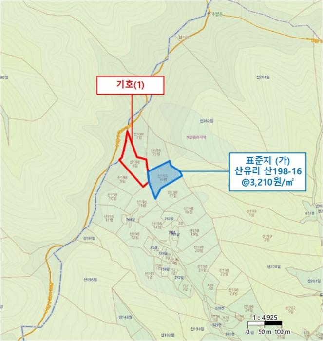 법원경매 2024타경84943 사진6 | 가평군 가평읍 산유리 임야 경매