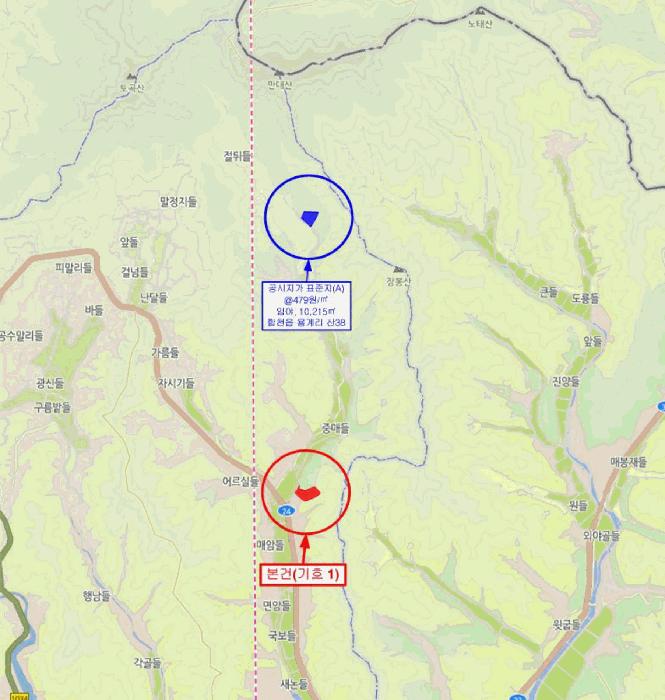 법원경매 2025타경141 사진7 | 합천군 합천읍 용계리 임야 경매