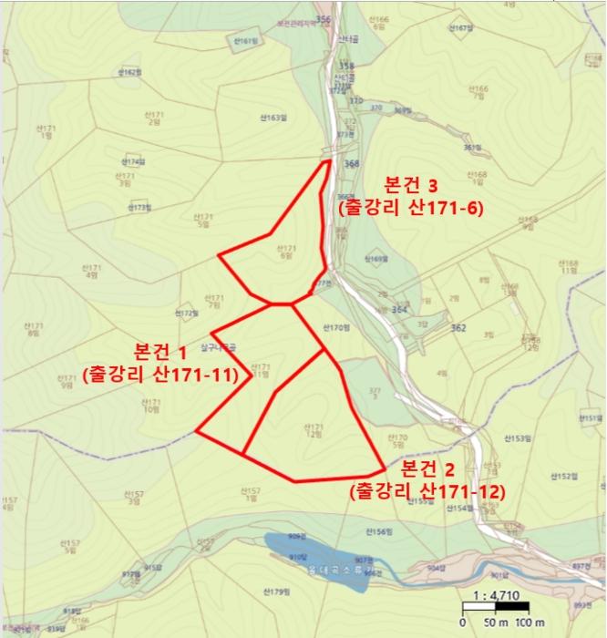 법원경매 2024타경120554 사진9 | 울산 울주군 삼동면 출강리 임야 경매