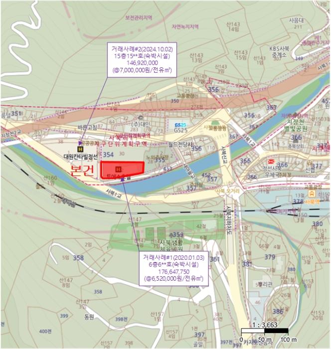 법원경매 2024타경2232 사진18 | 정선군 사북읍 지장천로 콘도(호텔) 경매