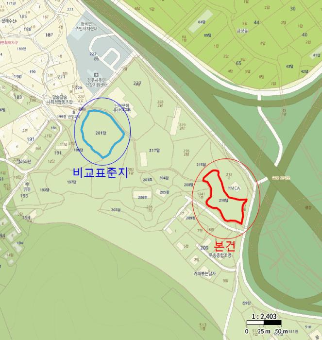 법원경매 2025타경407 사진3 | 경주시 현곡면 금장리 210 답 경매