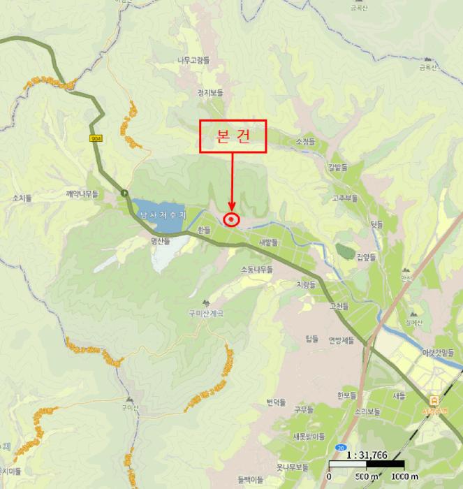 법원경매 2025타경10490 사진5 | 경주시 현곡면 가정리 323 대지 경매
