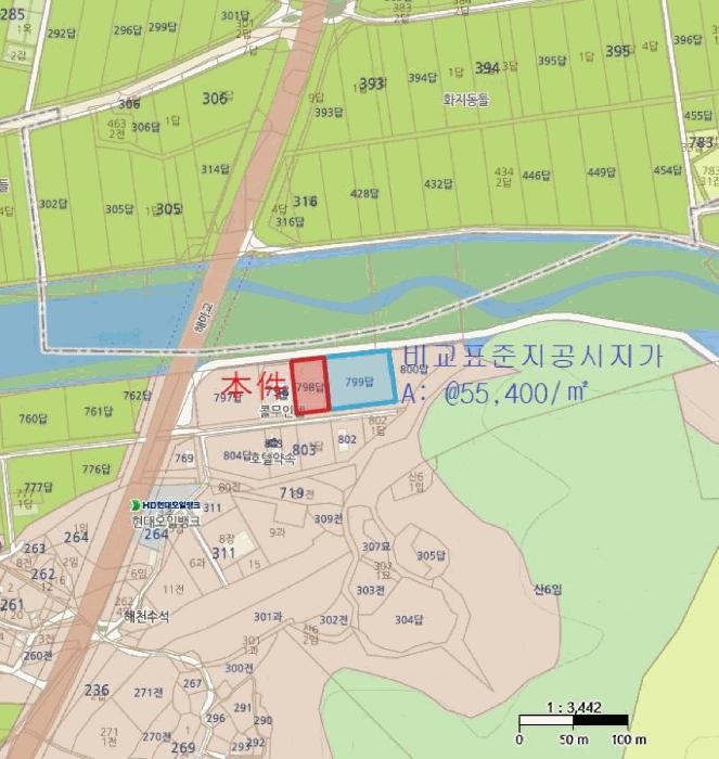 법원경매 2025타경3771 사진6 | 포항시 북구 청하면 미남리 798 답 경매