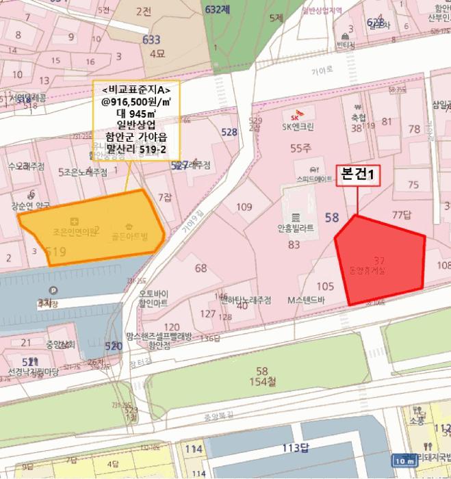 법원경매 2025타경222 사진5 | 함안군 가야읍 말산리 58-37 대지 경매