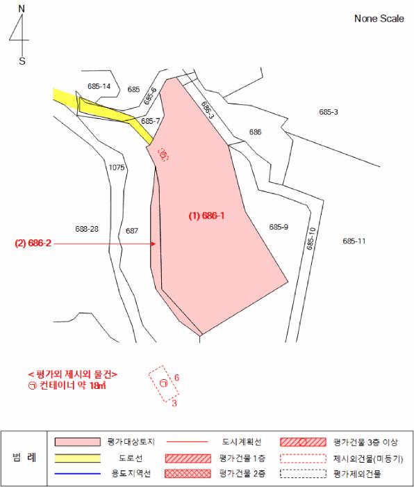 법원경매 2025타경324 사진17 | 가평군 북면 목동리 686-1 대지 경매