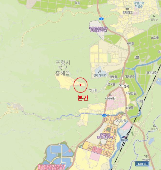법원경매 2025타경3667 사진6 | 포항시 북구 흥해읍 초곡리 임야 경매