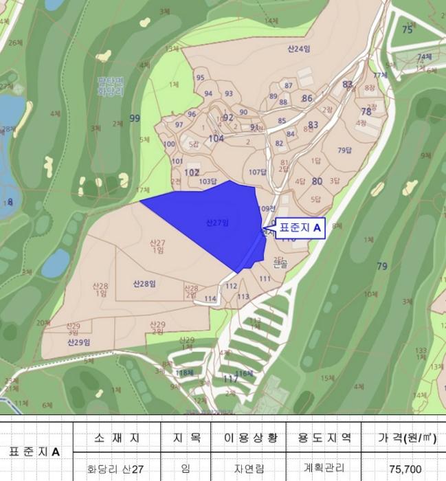 법원경매 2024타경4468 사진10 | 화성시 팔탄면 월문리 임야 경매