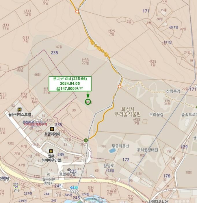 법원경매 2024타경4468 사진13 | 화성시 팔탄면 월문리 임야 경매