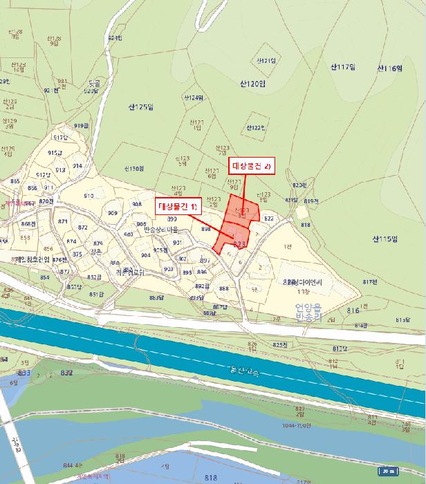 법원경매 2025타경884 사진10 | 울산 울주군 언양읍 반송리 823-1 임야 경매