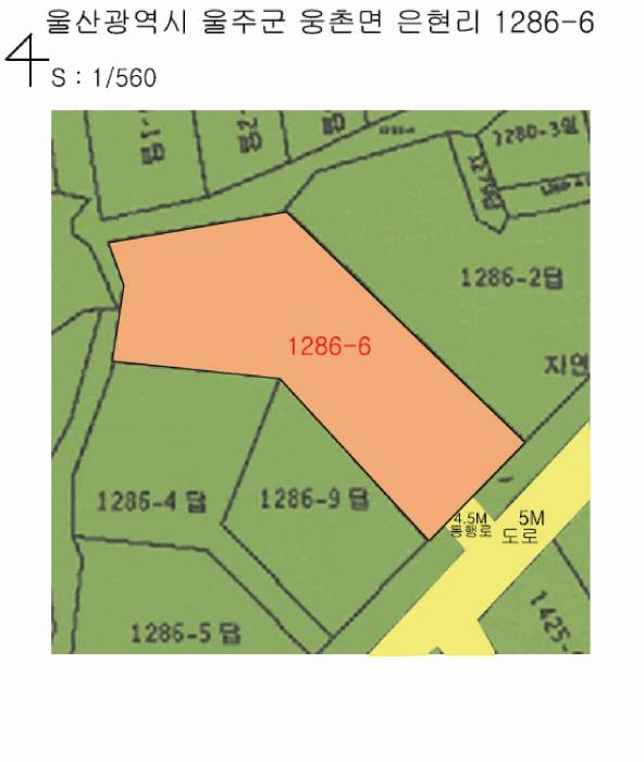 법원경매 2025타경11563 사진8 | 울산 울주군 웅촌면 은현리 1286-6 답 경매