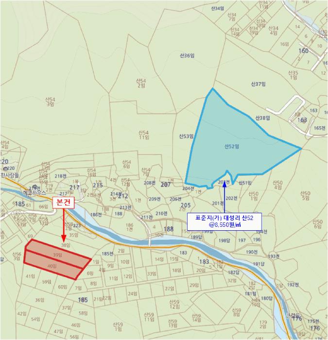 법원경매 2025타경70750 사진12 | 가평군 청평면 대성리 185-39 임야 경매