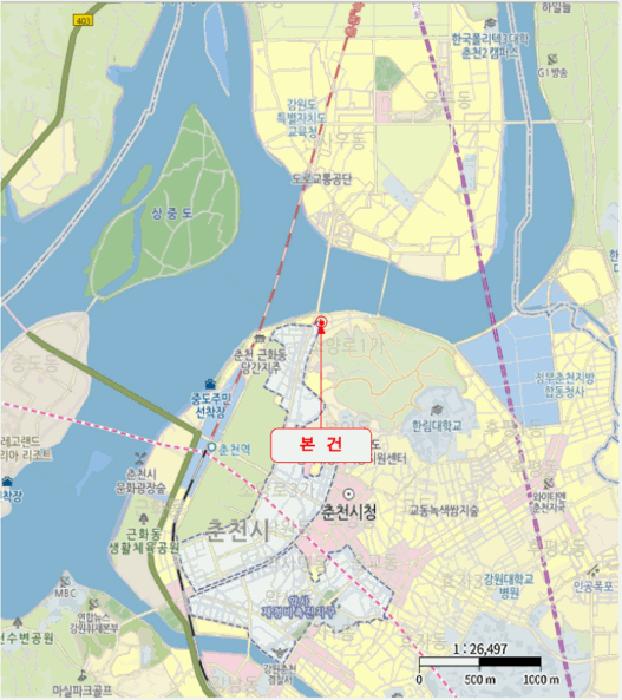 법원경매 2025타경51019 사진6 | 춘천시 소양로1가 104-21 대지 경매