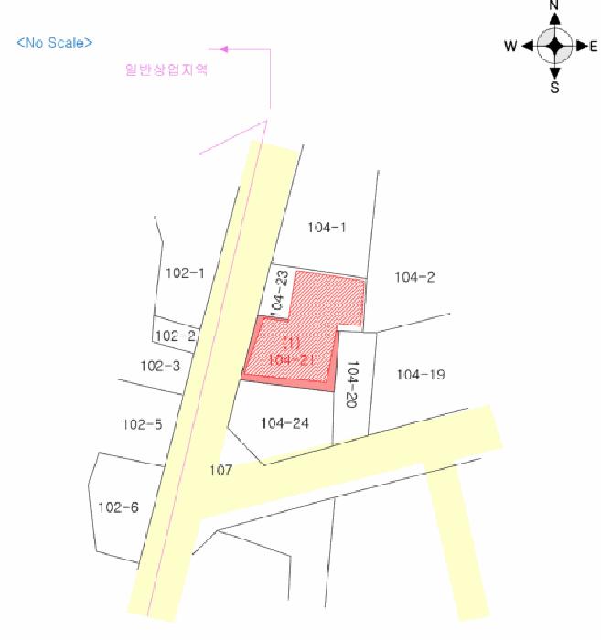 법원경매 2025타경51019 사진7 | 춘천시 소양로1가 104-21 대지 경매