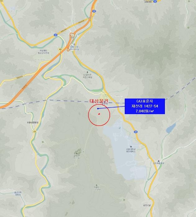 법원경매 2024타경33458 사진3 | 평창군 용평면 재산리 1518-48 임야 경매