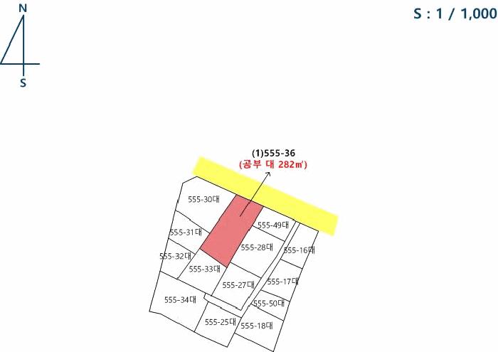 법원경매 2025타경32230 사진6 | 광주 북구 우산동 555-36 대지 경매