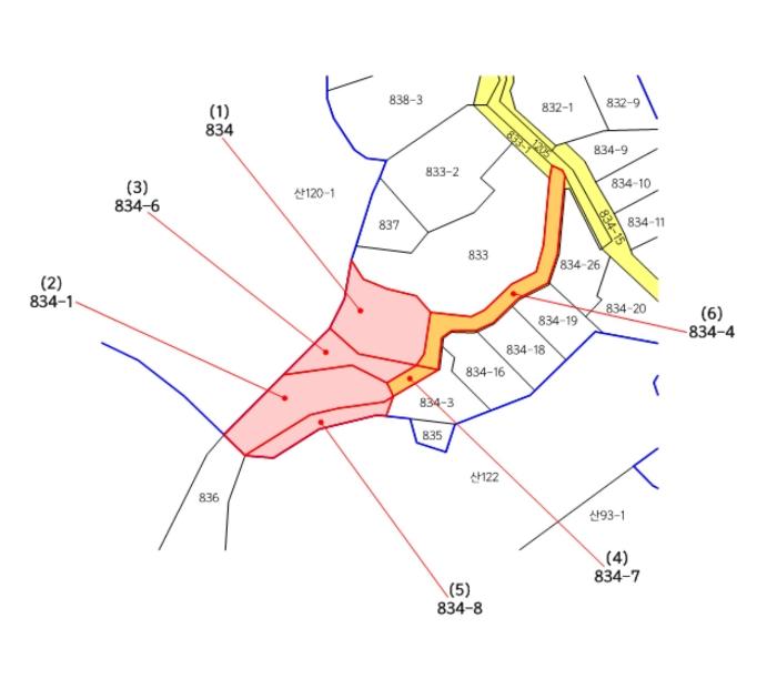 법원경매 2024타경179 사진9 | 광주시 신현동 834-4 대지,임야,전답 경매