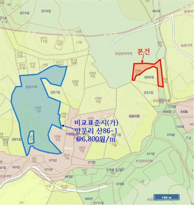 법원경매 2025타경72638 사진4 | 포천시 영중면 양문리 임야 경매