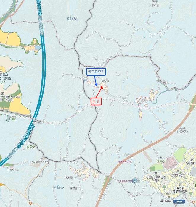 법원경매 2025타경12279 사진12 | 중구 성안동 1445-2 대지,임야,전답 경매
