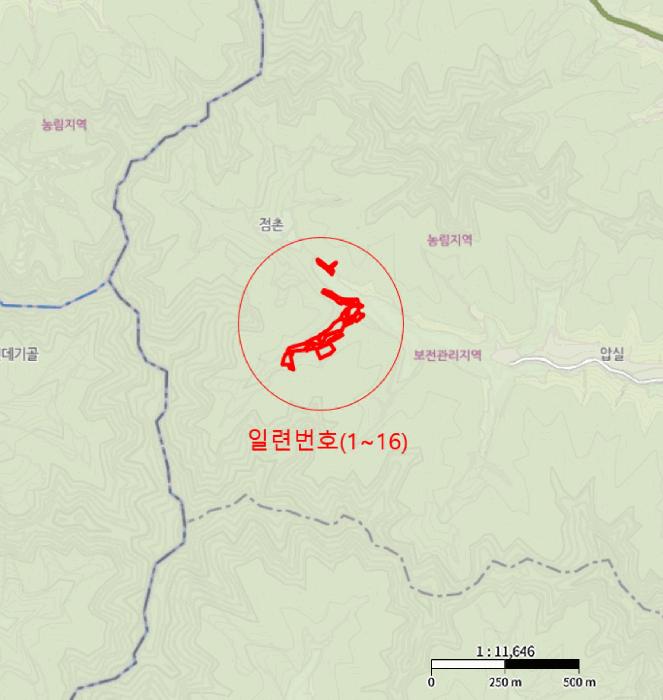 법원경매 2025타경10228 사진8 | 영양군 청기면 임야 경매