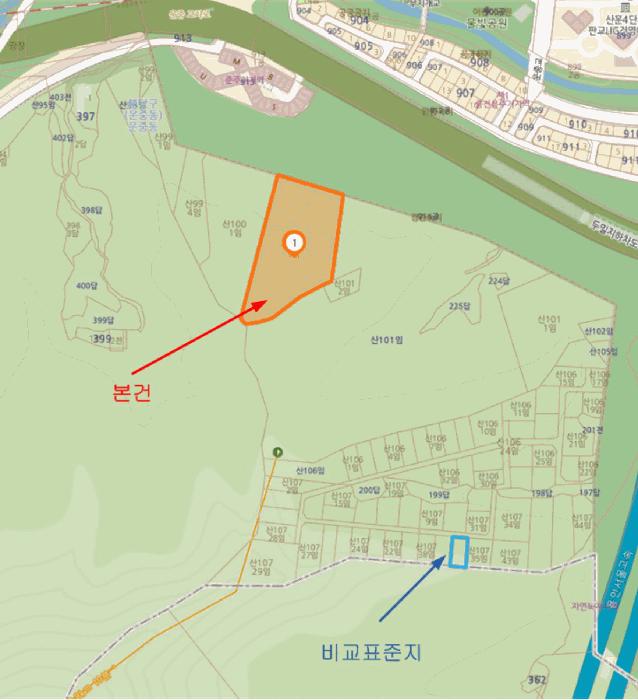 법원경매 2025타경688 사진12 | 성남시 분당구 운중동 임야 경매