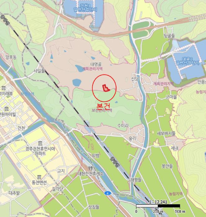 법원경매 2025타경573 사진5 | 경주시 건천읍 대곡리 1602 답 경매