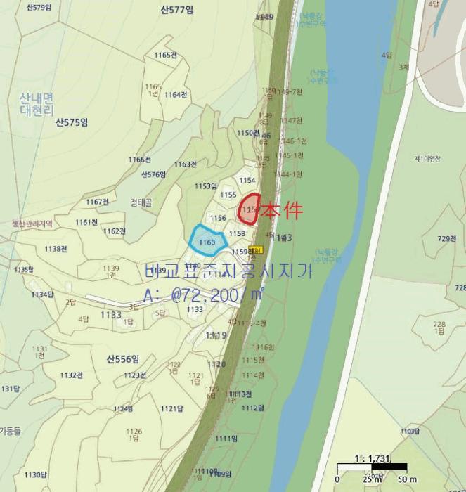 법원경매 2025타경10796 사진4 | 경주시 산내면 대지 경매
