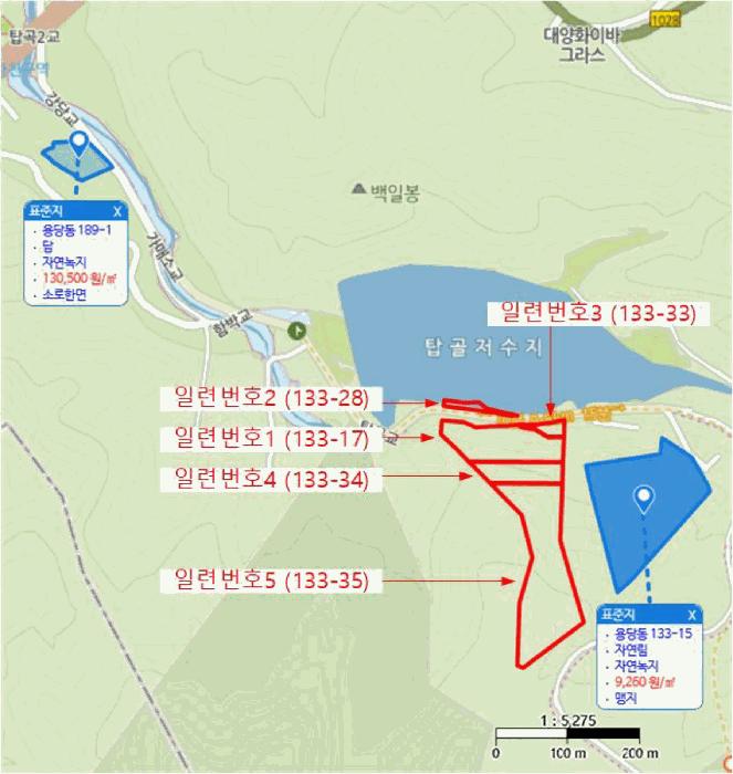 법원경매 2025타경1060 사진18 | 양산시 용당동 133-17 임야 경매