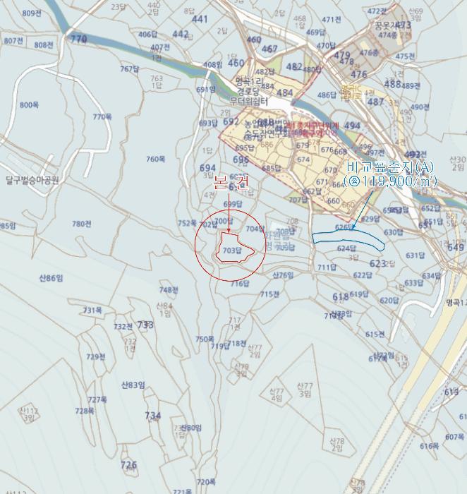 법원경매 2026타경3021 사진12 | 대구 달성군 화원읍 명곡리 703 답 경매
