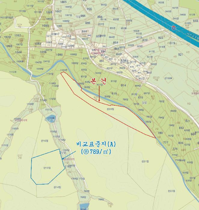 법원경매 2025타경8800 사진8 | 영천시 임고면 사리 임야 경매