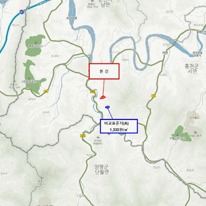 법원경매 2025타경2138 사진5 | 홍천군 서면 중방대리 임야 경매