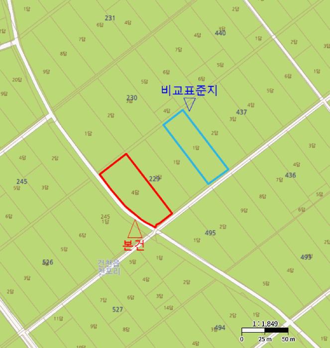 법원경매 2025타경586 사진3 | 경주시 건천읍 천포리 229-4 답 경매